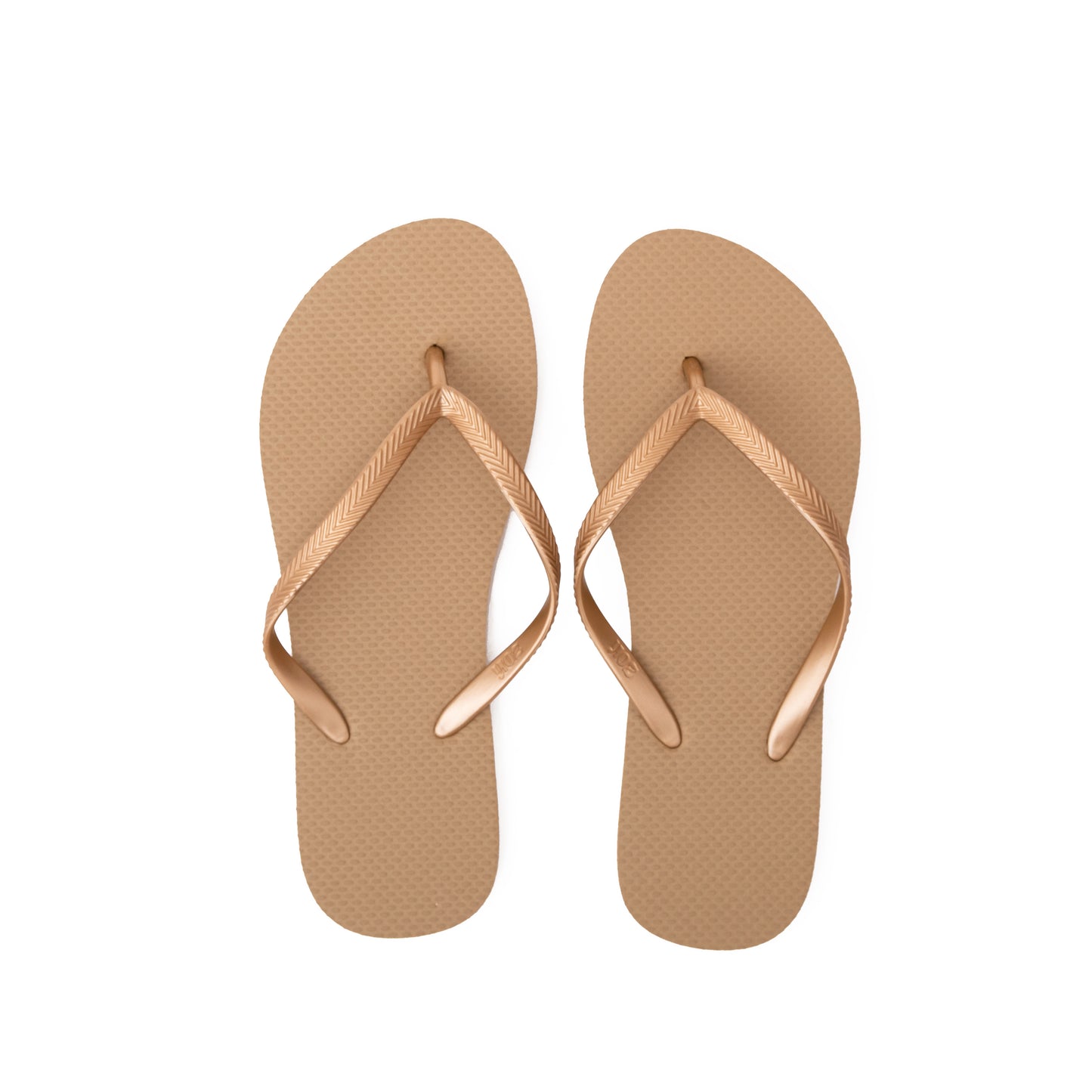 Zori Days Womens Flipflops in Gold