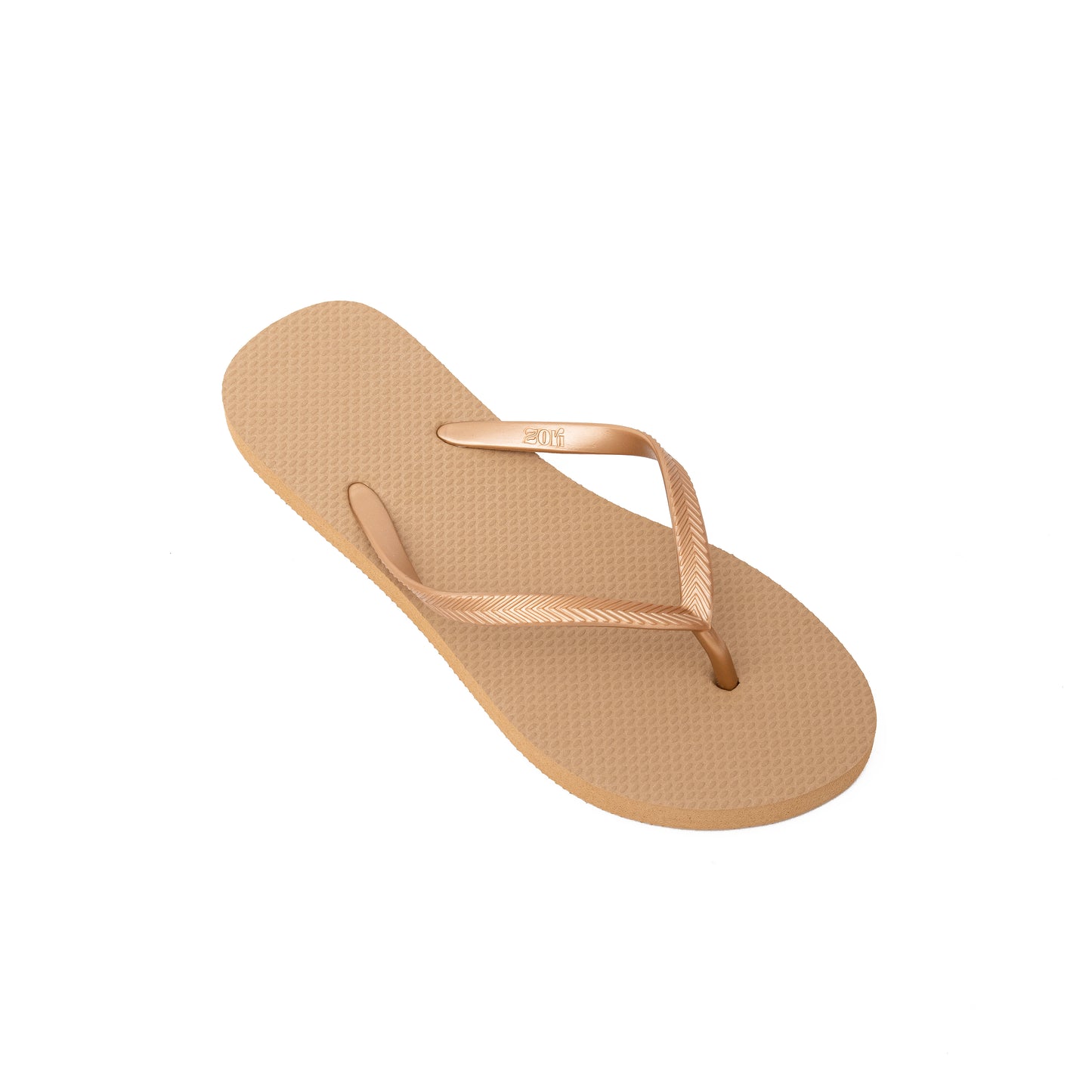 Zori Days Womens Flipflops in Gold