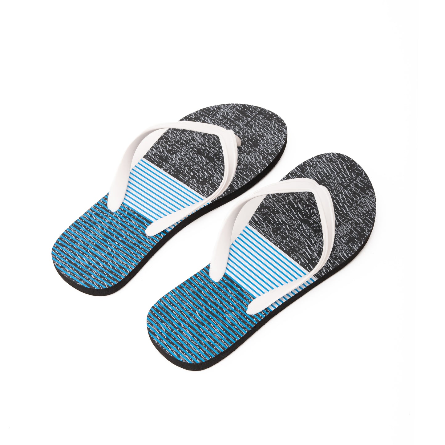 Zori Days Mens Flipflops in Blue Lines