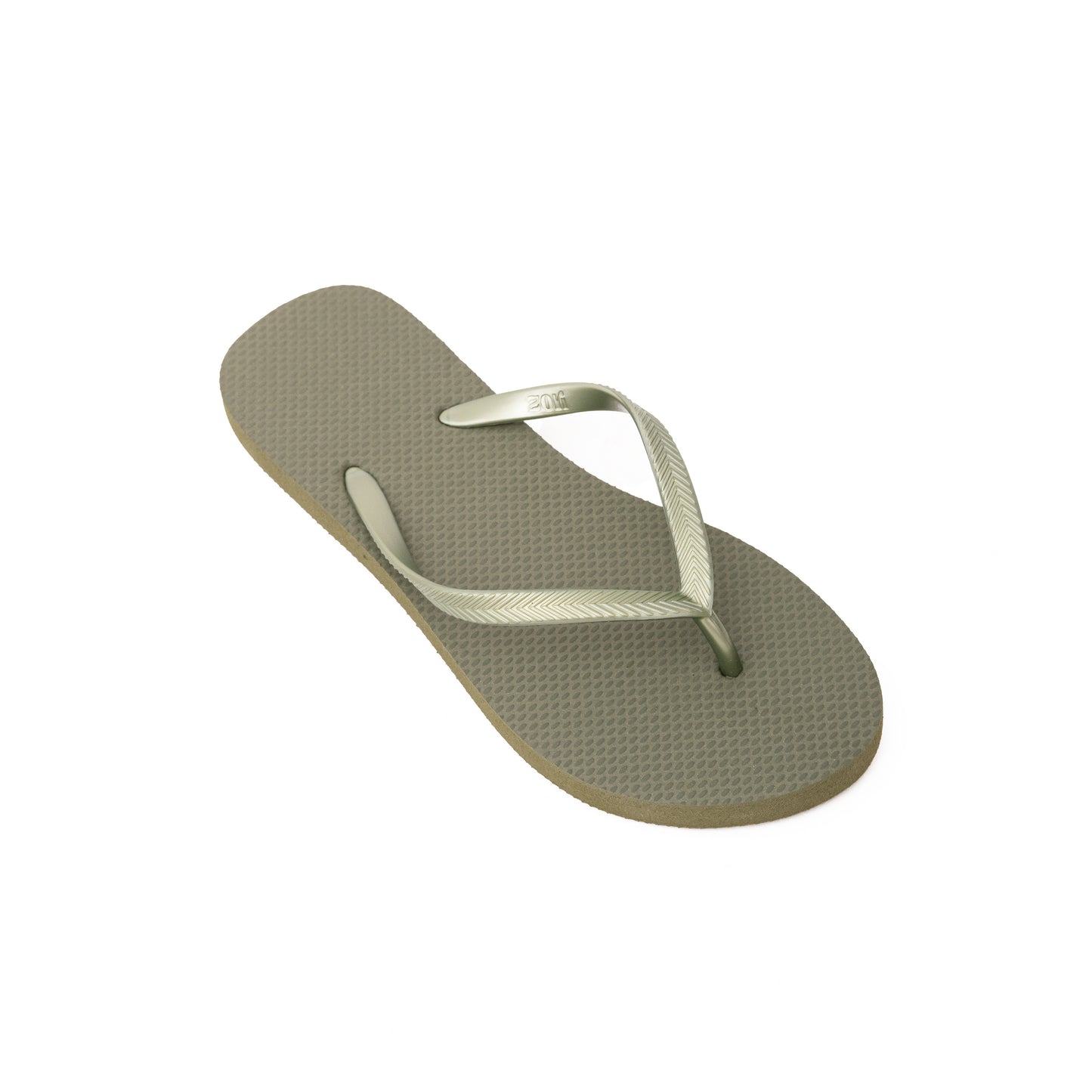 Zori Days Womens Flipflops in Oil Green