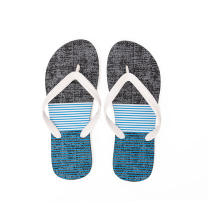 Zori Days Mens Flipflops in Blue Lines