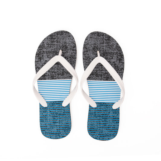 Zori Days Mens Flipflops in Blue Lines