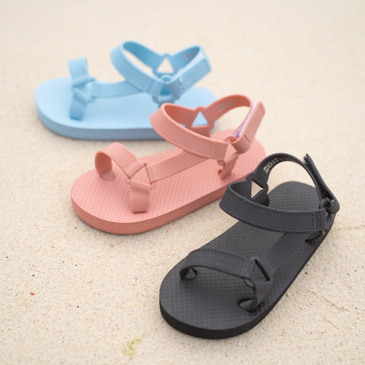 Zori Kids Sandals in Dusty Pink